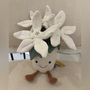 Jellycat Retired NWT Amuseable Gold Poinsettia Extremely Rare Authentic